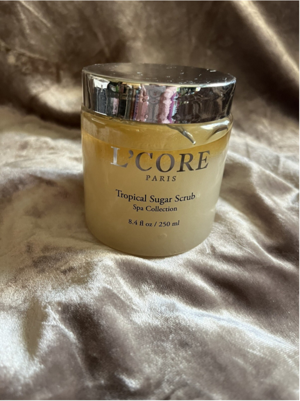 L'CORE Paris-Tropical Sugar Scrub-SPA COLLECTION-8.4 fl oz-NEW/SEAL UNDER LID!